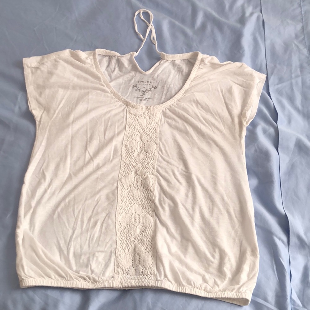 Sonoma women’s top M cream color